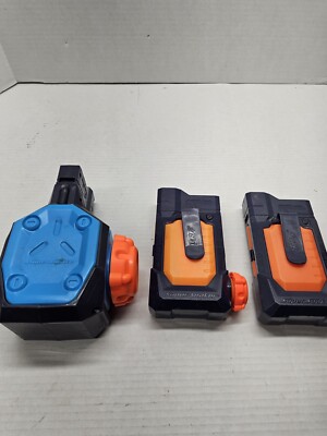 NERF Super Soaker Thunderstorm Ammo Water Clip Magazine Lot - Blue / Orange