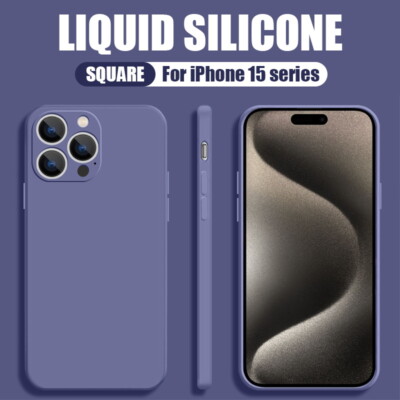 Upgrade Liquid Silicone Newest Case Cover For iPhone 16 15 14 13 12 Pro Max 11 8