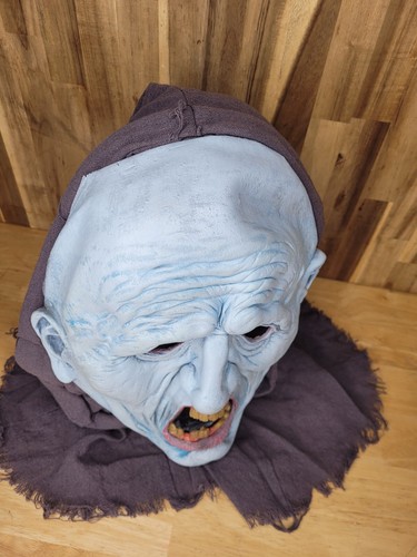 Zombie Goblin Full Head Mask & Half Head Undead Helmet Skeleton Mask Set Of 2 - Picture 15 of 23