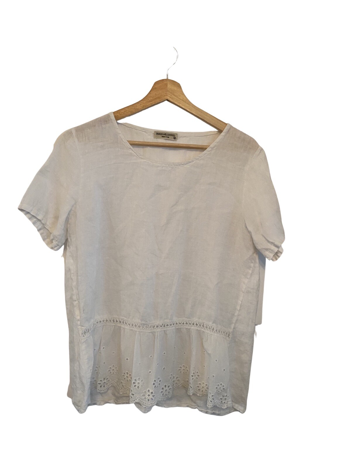 white italian linen Shirt Made In Italy Gem