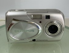 Used Olympus U300 Silver Shield Blue Shield Digital Camera Classic Compact 3MP