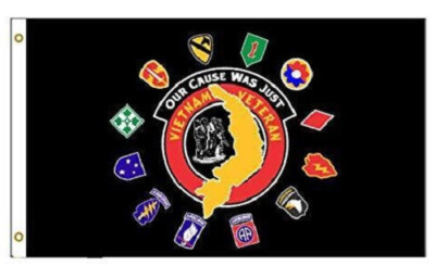 new VIETNAM VETERAN OUR CAUSE WAS JUST 3X5ft FLAG superior quality USA seller