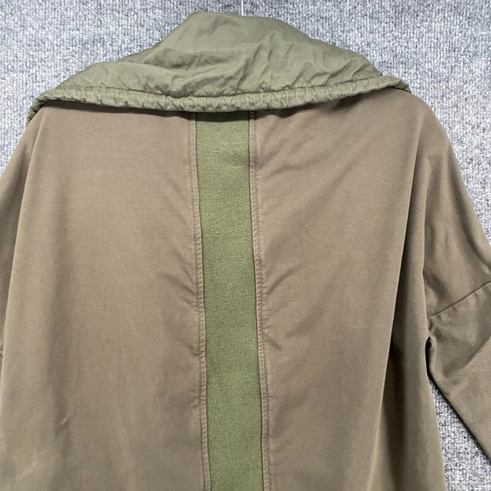 Chaqueta Stella Carakasi Mujer S/M Verde Cremallera Completa Alta Baja Damas Clásica Minimalista Foto 4 de 4