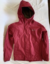 Kids EMS Eastern Mountain Sports Windbreaker Rain Jacket in Raspberry, Large