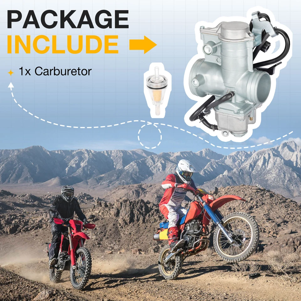 Carburador para Honda XR600R 1988-2000 reemplaza 16100-MAG-L01 16100-MAG-L02 Foto 3 de 4