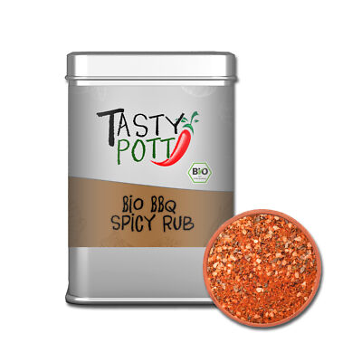 Tasty Pott BIo Spicy BBQ Rub 100g Grillgewürz Gewürzmischung Marinade