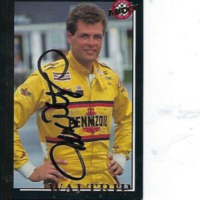 MICHAEL WALTRIP SIGNED 1992 MAXX RACING #30 - NASCAR