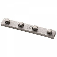 2er Set Schienen-L&auml;ngs-Verbinder V4A/Niro Montageschiene 28/30-40/60 Klemmplatte