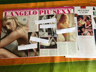 ELSA HOSK 6 CLIPPINGS BERICHTE ITALIENISCHE SAMMLUNG, nude
