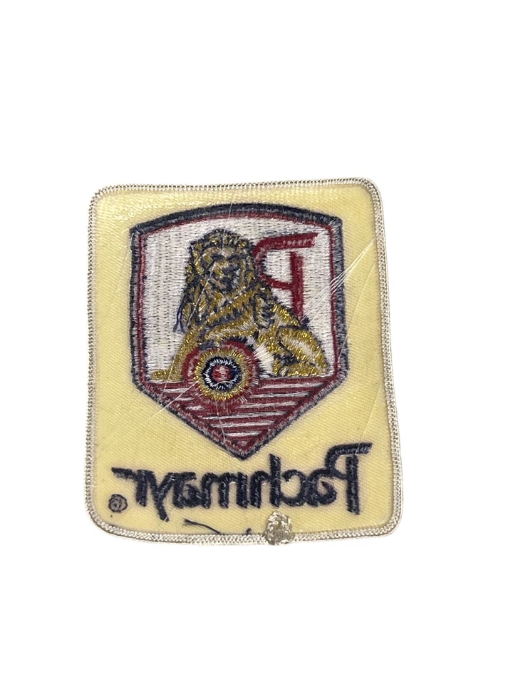 Vintage PACHMAYR Handgun Grips Iron On Patch Gold Lion Logo 3” x 3.5” - NOS - Image 2 of 2