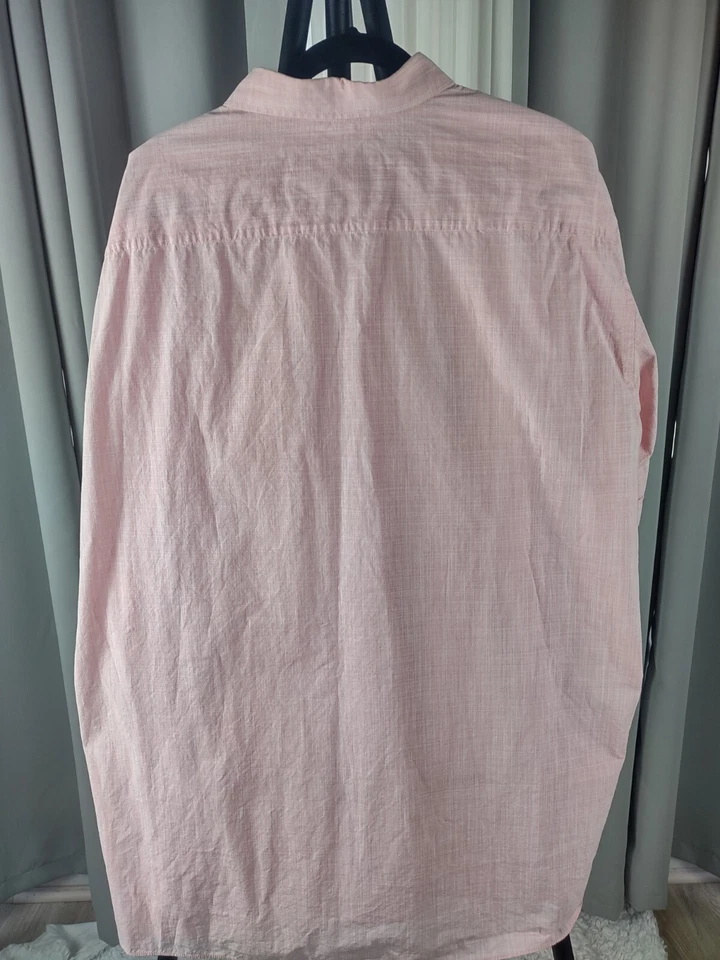 Casa Moda 100% Cotton Pink Pattern Short Sleeve Casual Fit Button Down Size 3XL - Image 4 of 4