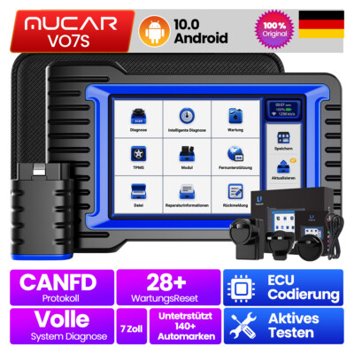MUCAR VO7S OBD2 KFZ Diagnosegerät Scanner Volle System ECU-Codierung CANFD 2026
