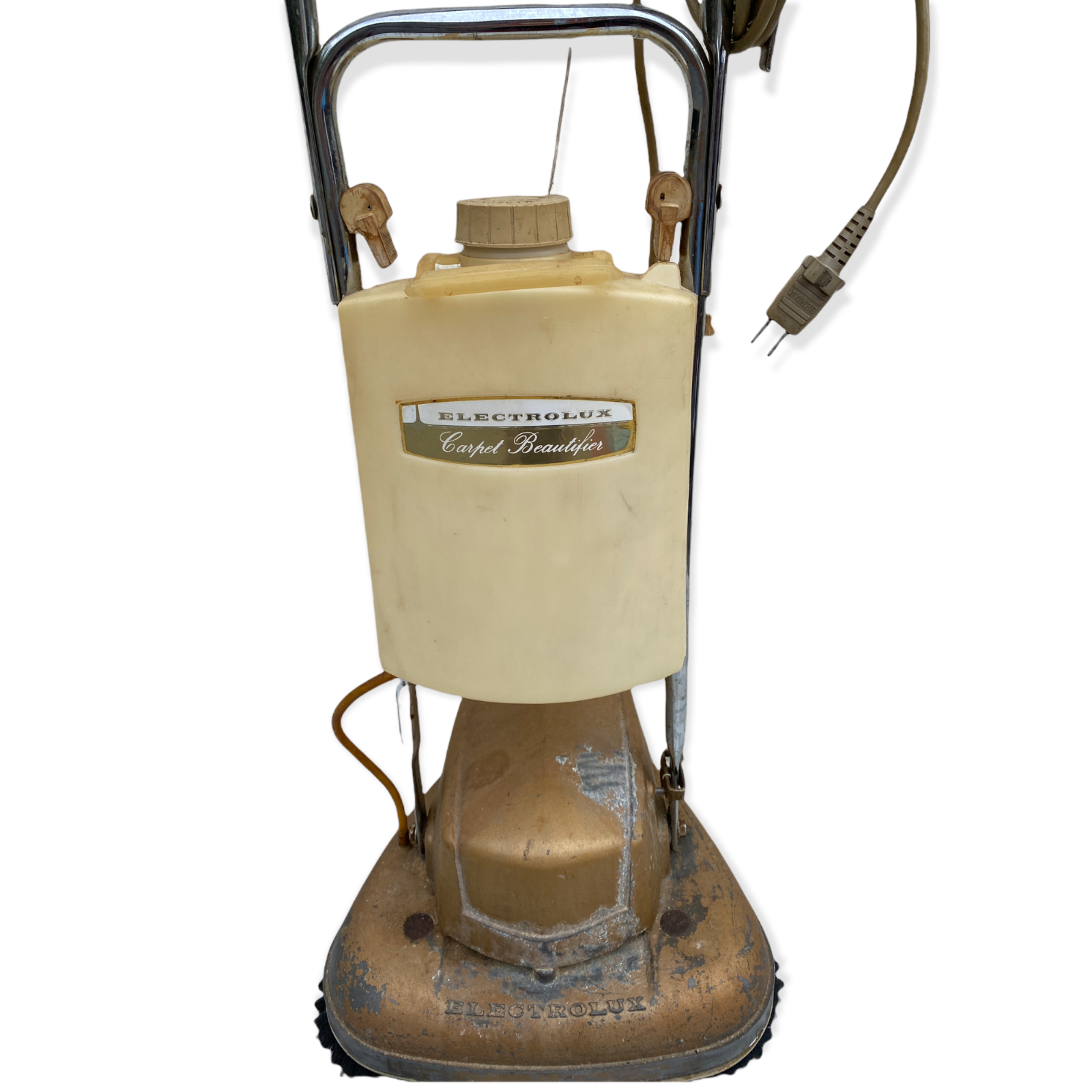 Working Vintage Gold Electrolux B8 Floor Carpet Beautifier & Brushes