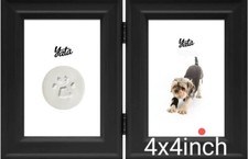 YATA Pet Dog Cat Pawprints Desk Picture Frame 4x4 in. SC