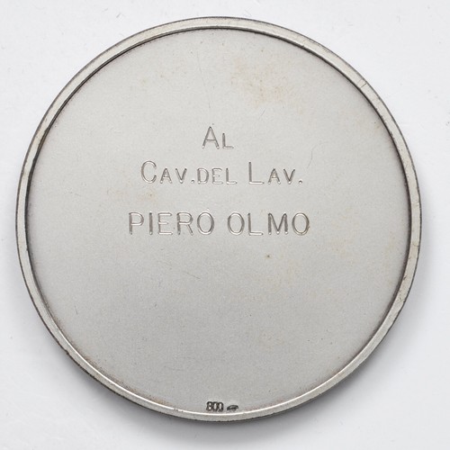 * ITALIEN, MAILAND MEDAILLE ITALIENISCHES BAUMWOLLKOMITEE Silber mit Etui - Bild 3 von 3