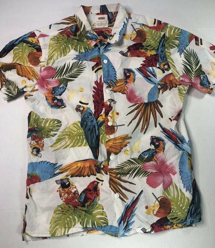 Levi's Short Sleeve Hawaiian Shirt Men 