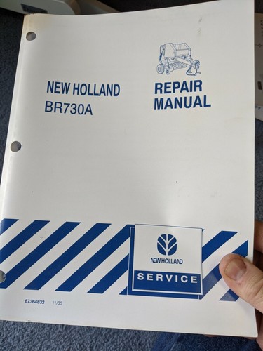 Genuine New Holland Br730 Br730a Round Hay Baler Repair Shop Service Manual Ebay