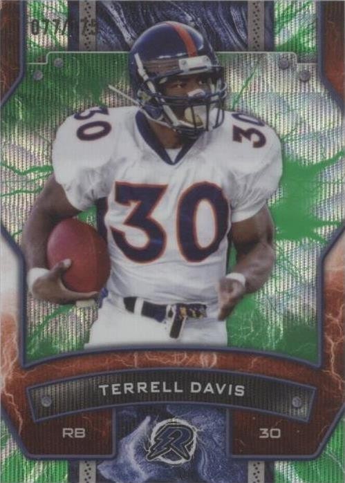 2024 Topps Resurgence - Terrell Davis #33 Green Surge Refractor