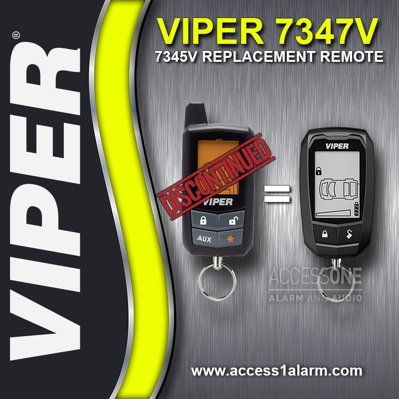 Viper 7345V 2-Way LCD Replacement Remote Control - NEW 7347V For
