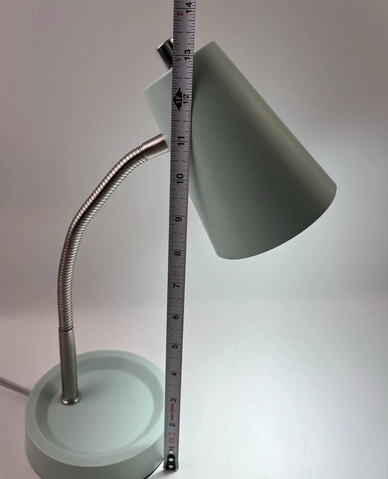 Intertek LED Desk Lamp Mint Green For Kids Room/Dorm/Shop/Studio - Image 3 of 4
