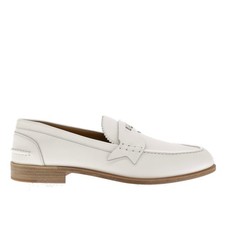 Christian Louboutin Penny Loafer White Leather Size 11 US New Christian Louboutin Donna Patent Penny Loafers | Neiman Marcus main image 4