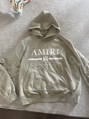 AMIRI MA Bar Logo Hoodie XL Beige Tan w/ Certificate of Authenticity Included