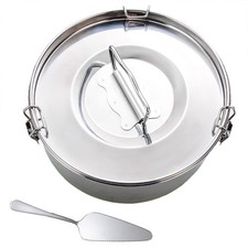 Stainless Steel Flan Mold 1.6QT for Instant Pot 6QT, Silver Molde Para Flan M