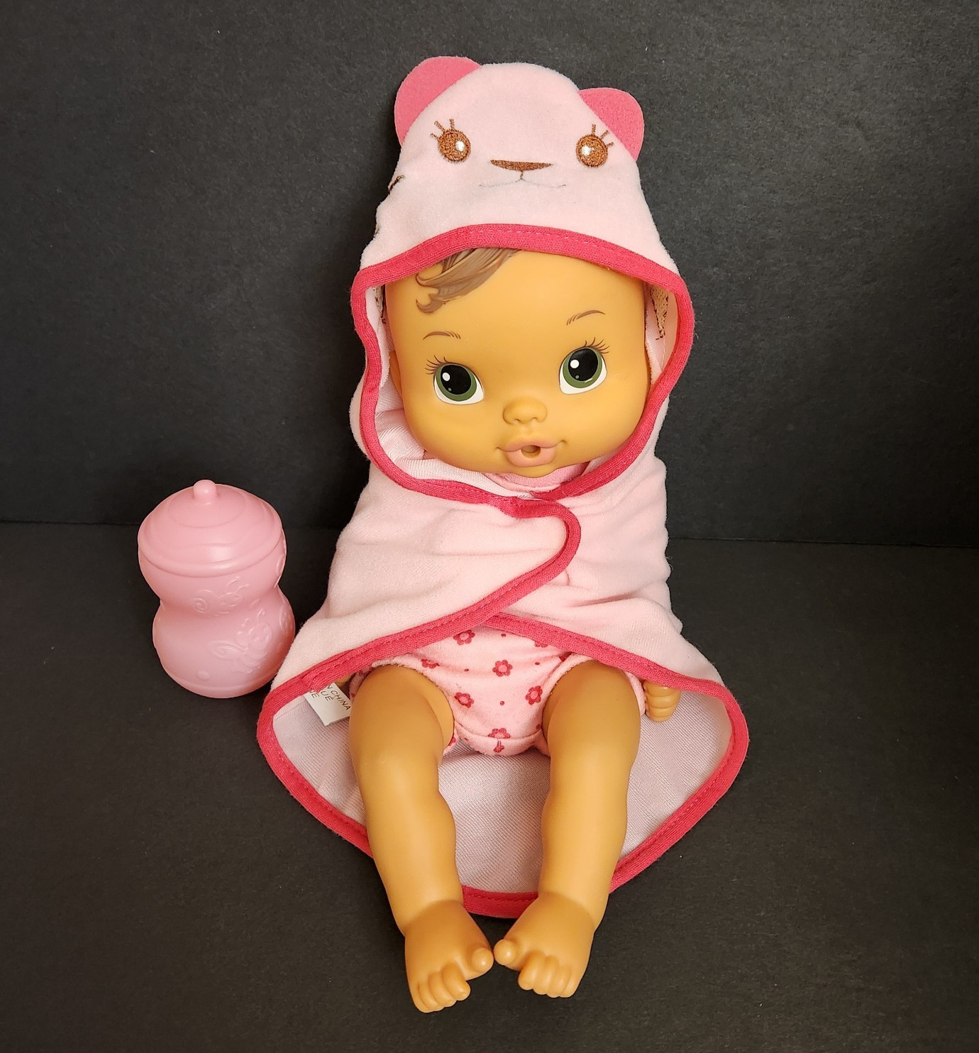 Baby Alive Luv N Snuggle Doll - Thumb Sucker Brown Hair Green Eyes +Accessories