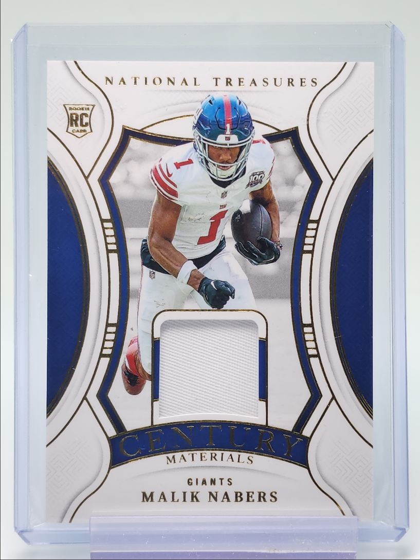 MALIK NABERS 2024 NATIONAL TREASURES CENTURY ROOKIE PATCH GOLD A RC /49 Q5099