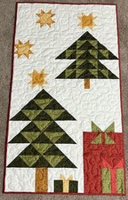 Handmade Art Quilt/Wall Hanging Trees  Gifts 19 1/2" x 35"
