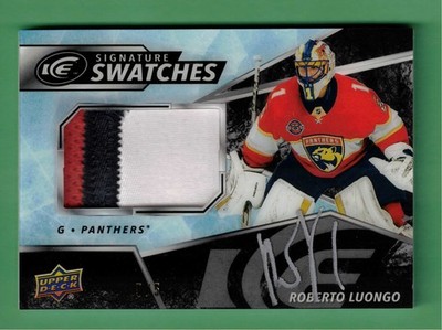 2019-20 UPPER DECK ICE ROBERTO LUONGO AUTO JERSEY PATCH SIGNATURE SWATCHES 5/5