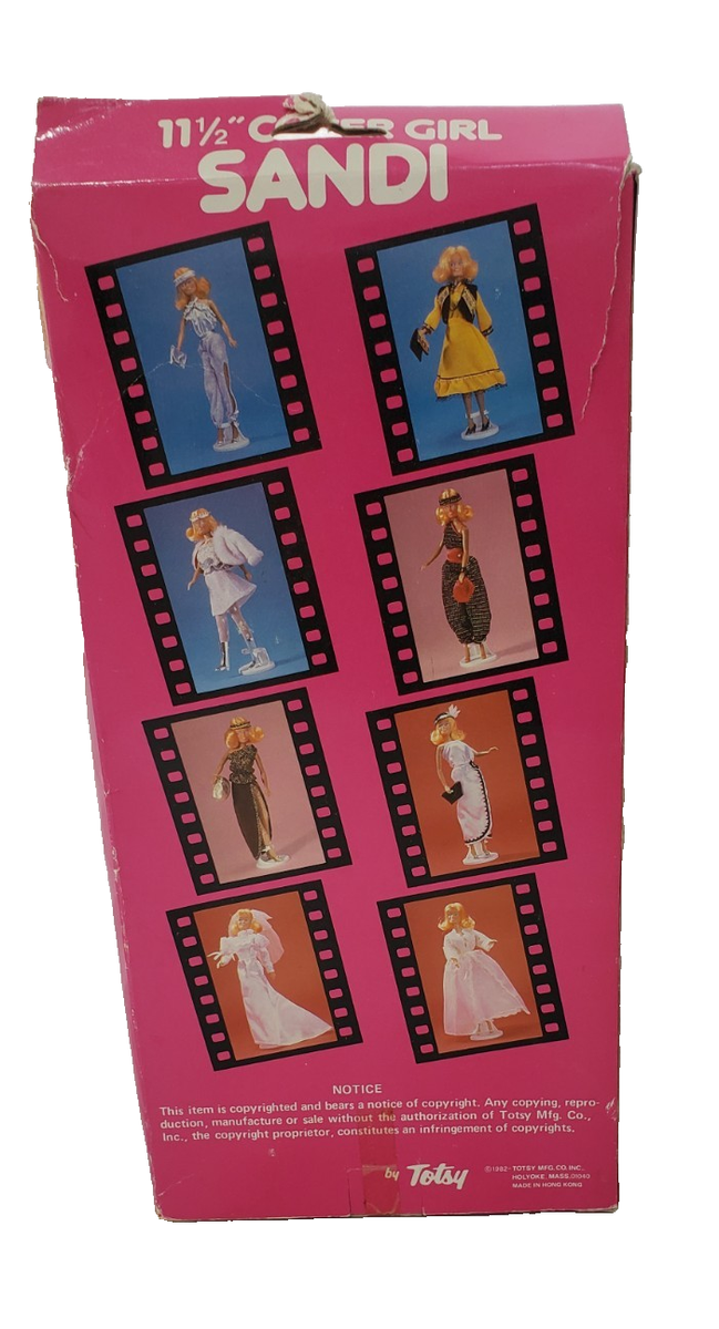 Vintage 80s Totsy Cover Girl Sandi Doll Bride Poseable rare With
