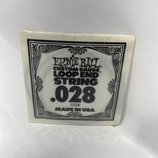 Ernie Ball Custom Gauge String .028 1328 Loop End Made In USA 6 Pack New Sealed