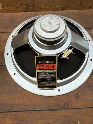 Technics SB-K14 12” Woofer Pair NOS 8 Ohm 140W Japan-Made Vintage