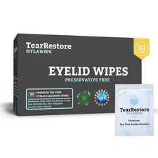 Tea Tree HylaWipe Eyelid Wipes - 30 Count  Hydrating Eye Lid Cleanser  Blep...