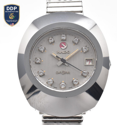 [NEAR MINT] RADO DiaStar Automatic Silver Stone Dial Men Watch Expansion Band