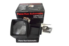 Pana-Vue Automatic Lighted 2x2 Slide Viewer Vintage in Original Box Vintage
