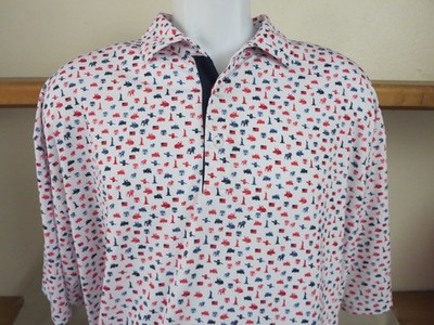 New Mack Horn Legend Polo Shirt White Golf Bamboo Charcoal Trucks Size 2XL