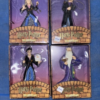 SEALED Vintage Kurt Adler Christmas Ornaments: Harry Potter, Ron & Hermione 2001