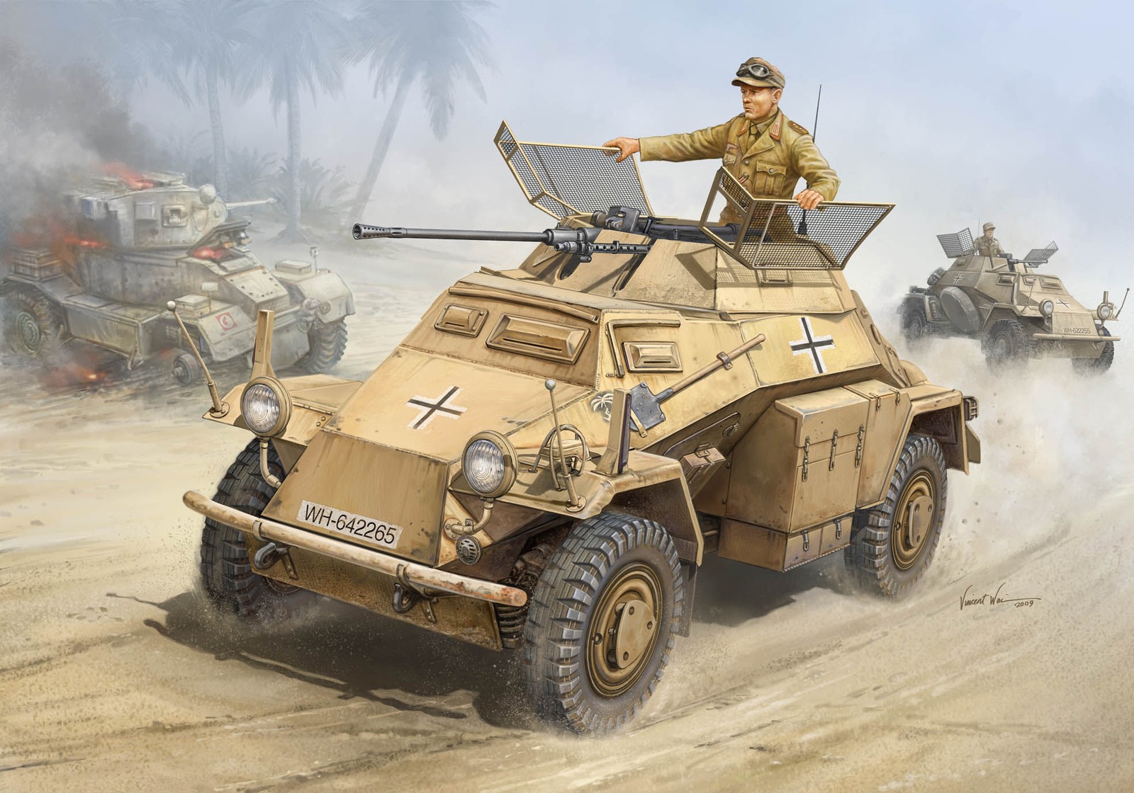 Hobbyboss 82442 - 1:35 Sd.Kfz. 222 Light Armored Reconnaissance Vehicle 2cm- New