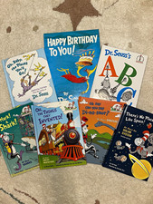 Dr. Seuss Lot of 7 Hardcover Illustrated Books Cat in the Hat Learning Library