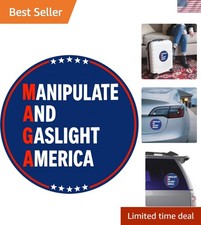 Bold Anti-Trump Stickers 5x5 - Water-Resistant MAGA Parody for Humor and Protest