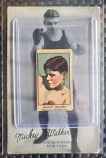 (x2) Mickey Walker Rookie Card Lot : 1921 W551 &amp; 1921 Exhibit Postcard