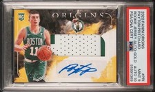 Payton Pritchard 2020-21 Origins Gold RPA #05/10 Rookie Card PSA 9 AUTO 10