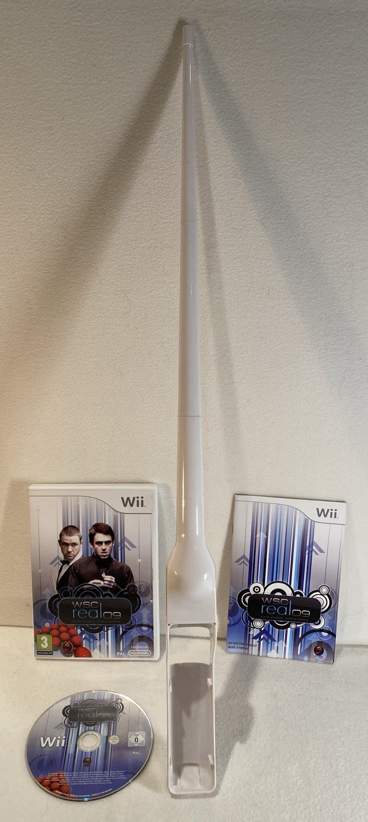 WSC Real 09: World Snooker Championship (Nintendo Wii 2009) Plus Wii Snooker Cue
