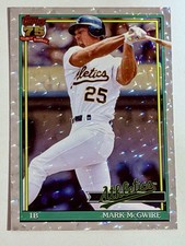 2026 Topps Baseball Series One Crackle Foil Mark McGwire #T91-41 Athletics