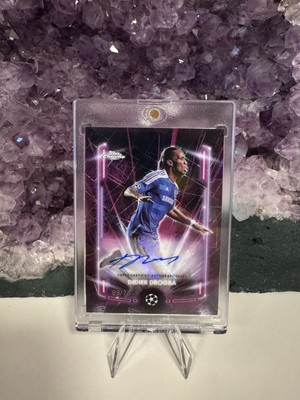 2024/25 Topps Chrome  UEFA Club Competitions Didier Drogba Black Lazer Auto /75