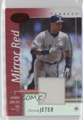 2002 Leaf Certified Mirror Red Materials 46/150 Derek Jeter #143 HOF d4y