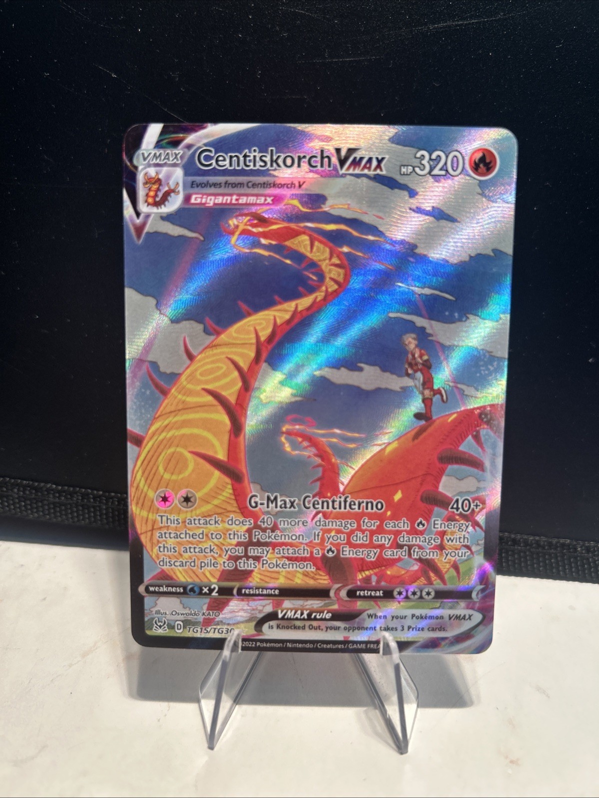 Pokémon TCG Lost Origin - Centiskorch VMAX Ultra Rare Trainer Gallery TG15/TG30