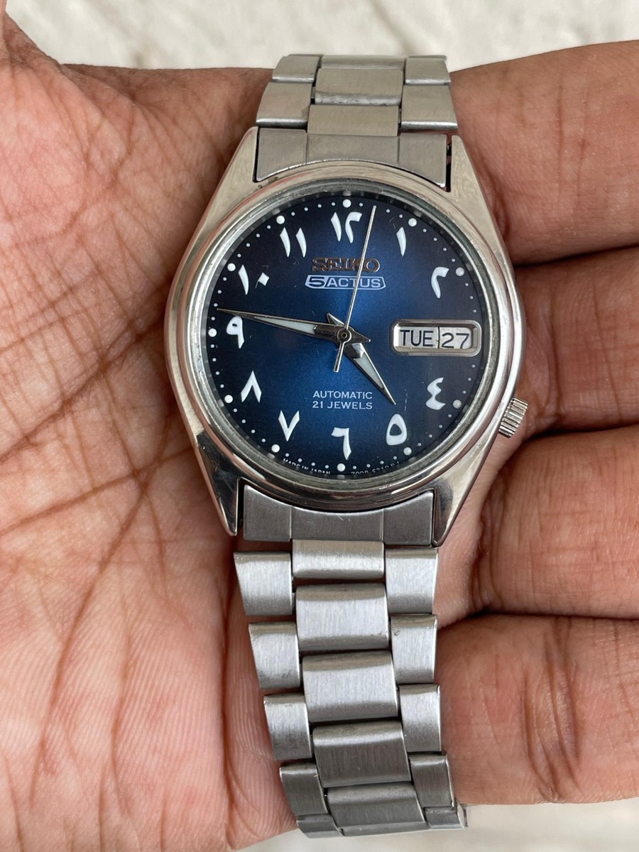 seiko5 automatic 21jewels メンズ腕時計 SEIKO 5 BLUE 21 Jewels Automatic Men's Watch Mint Condition